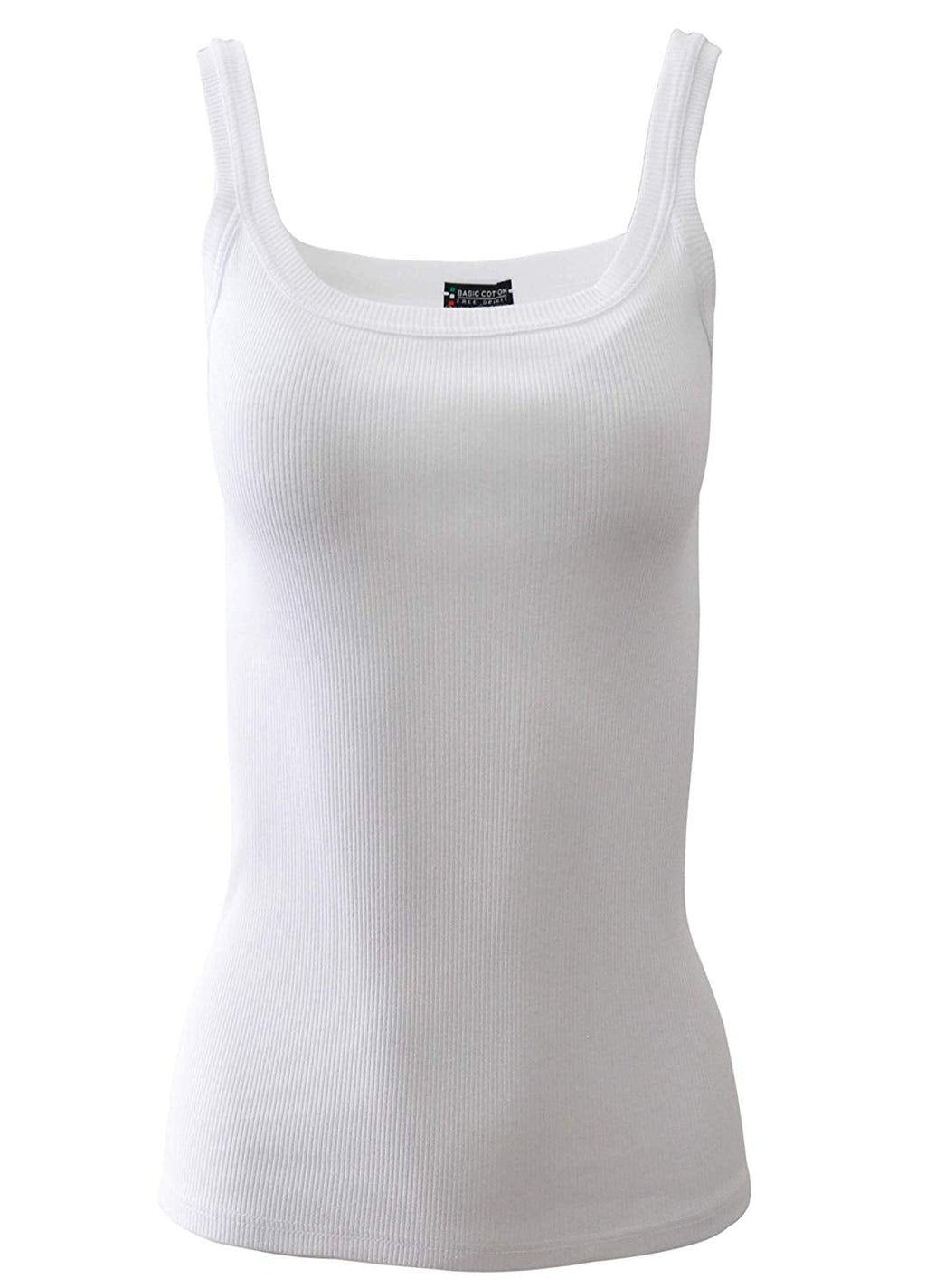 tittimitti BASIC COTTON Free Spirit Premium Quality 100% Cotton Women's Tank Top. Proudly Made in Italy (616) — detail close-