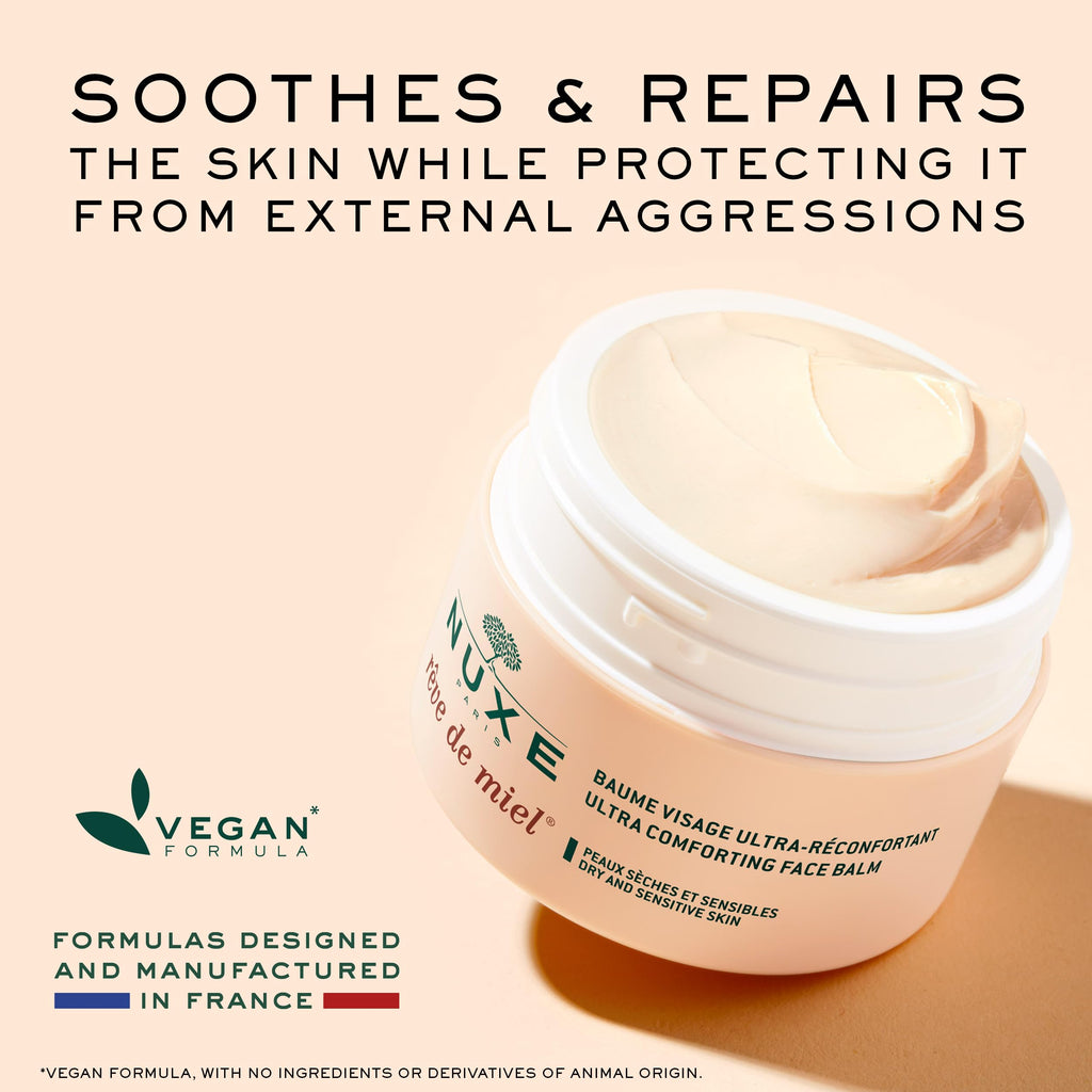 Nuxe Reve De Miel Ultra Comforting Face Balm 50ml - Nourishing Dry & Sensitive Skin with Natural Ingredients