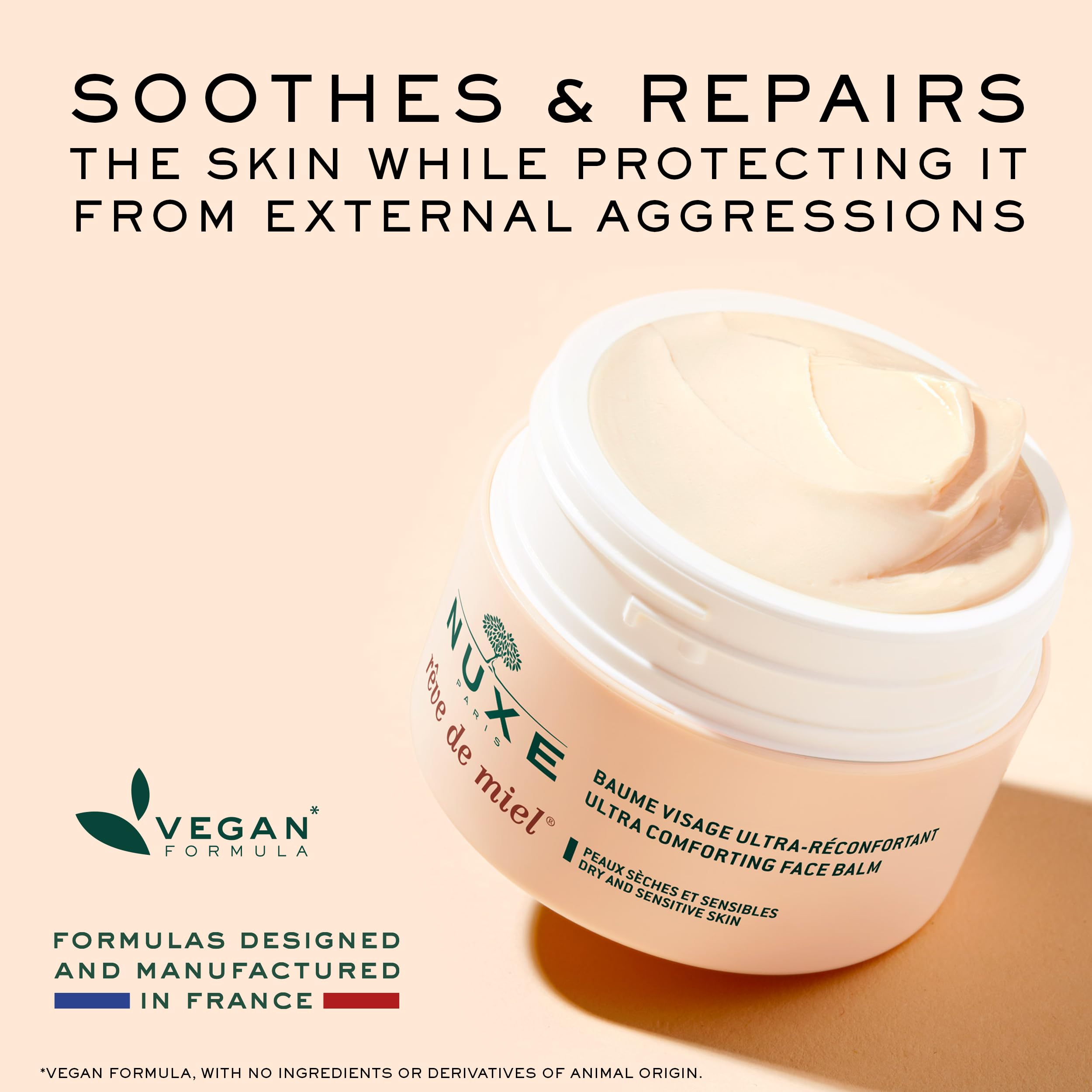 Nuxe Reve De Miel Ultra Comforting Face Balm 50ml - Nourishing Dry & Sensitive Skin with Natural Ingredients