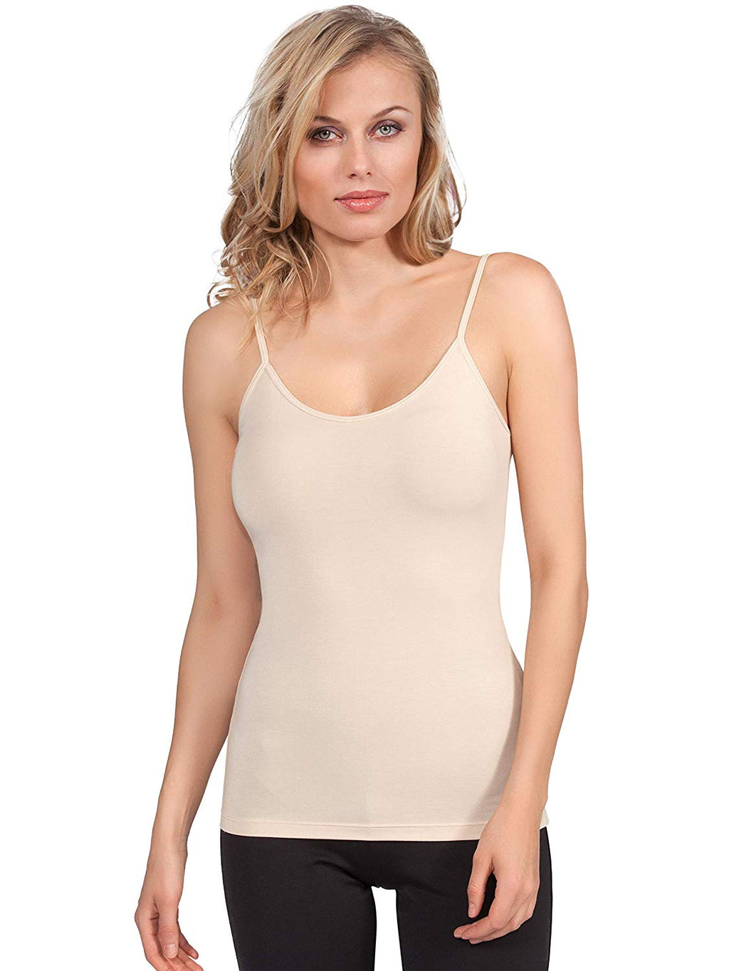 tittimitti EGI Luxury Modal Women's Spaghetti Straps Camisole. Proudly Made in Italy (1130) — lifestyle context