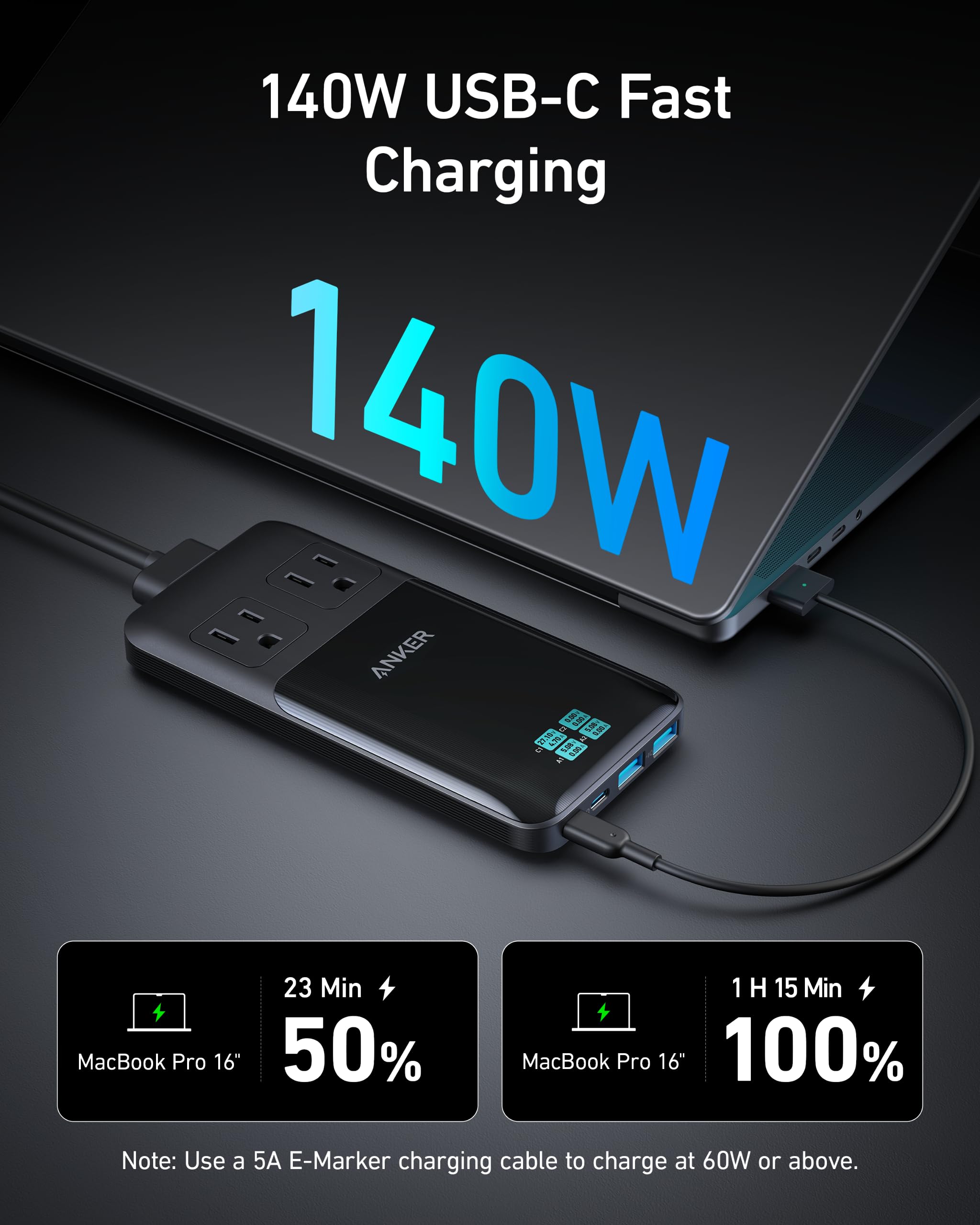 Anker Prime 6-in-1 Charging Station (140W), view 3