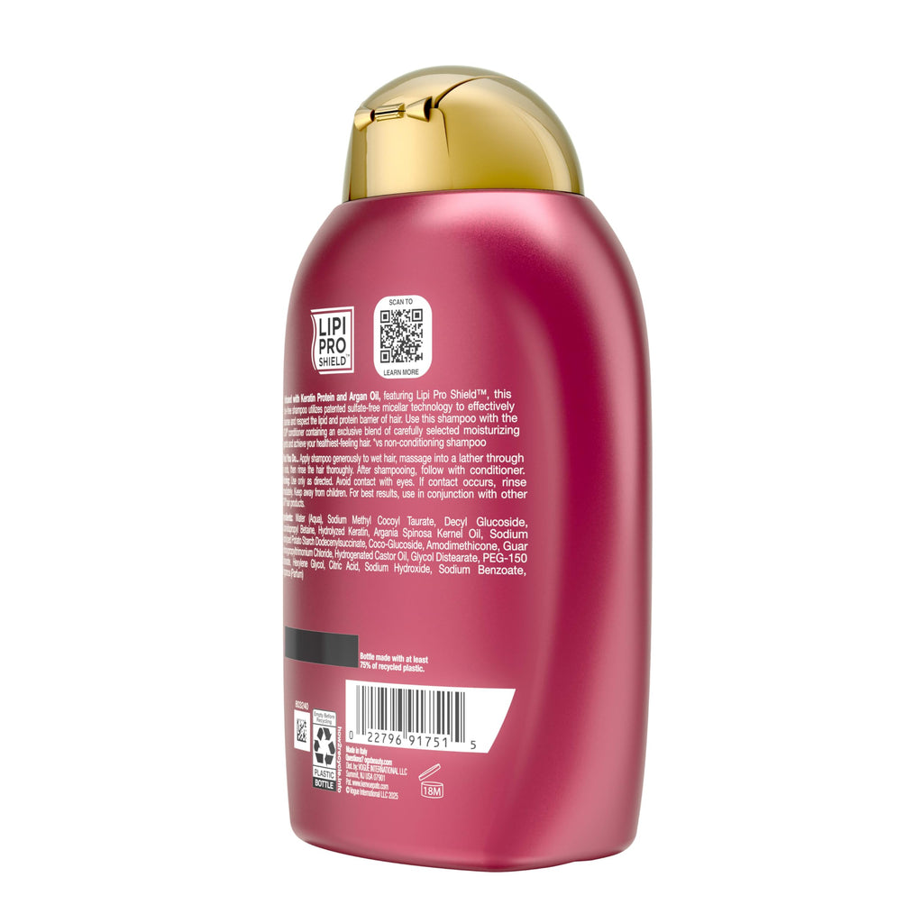 OGX Keratin Oil Shampoo, 13.01 fl oz - Anti-Breakage Hair Strengthening Formula