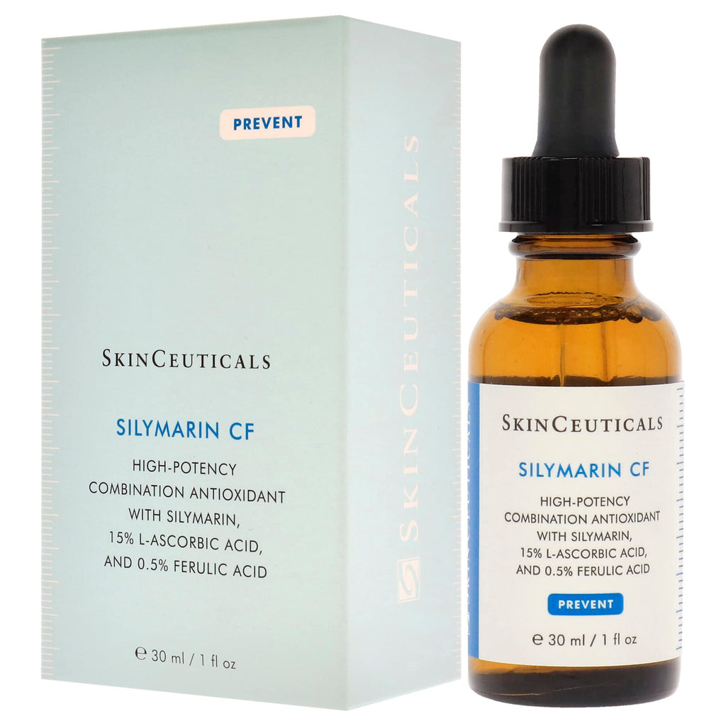 Skinceuticals Antioxidant Serum Silymarin CF - Vitamin C Serum for Anti-Aging & Acne-Prone Skin