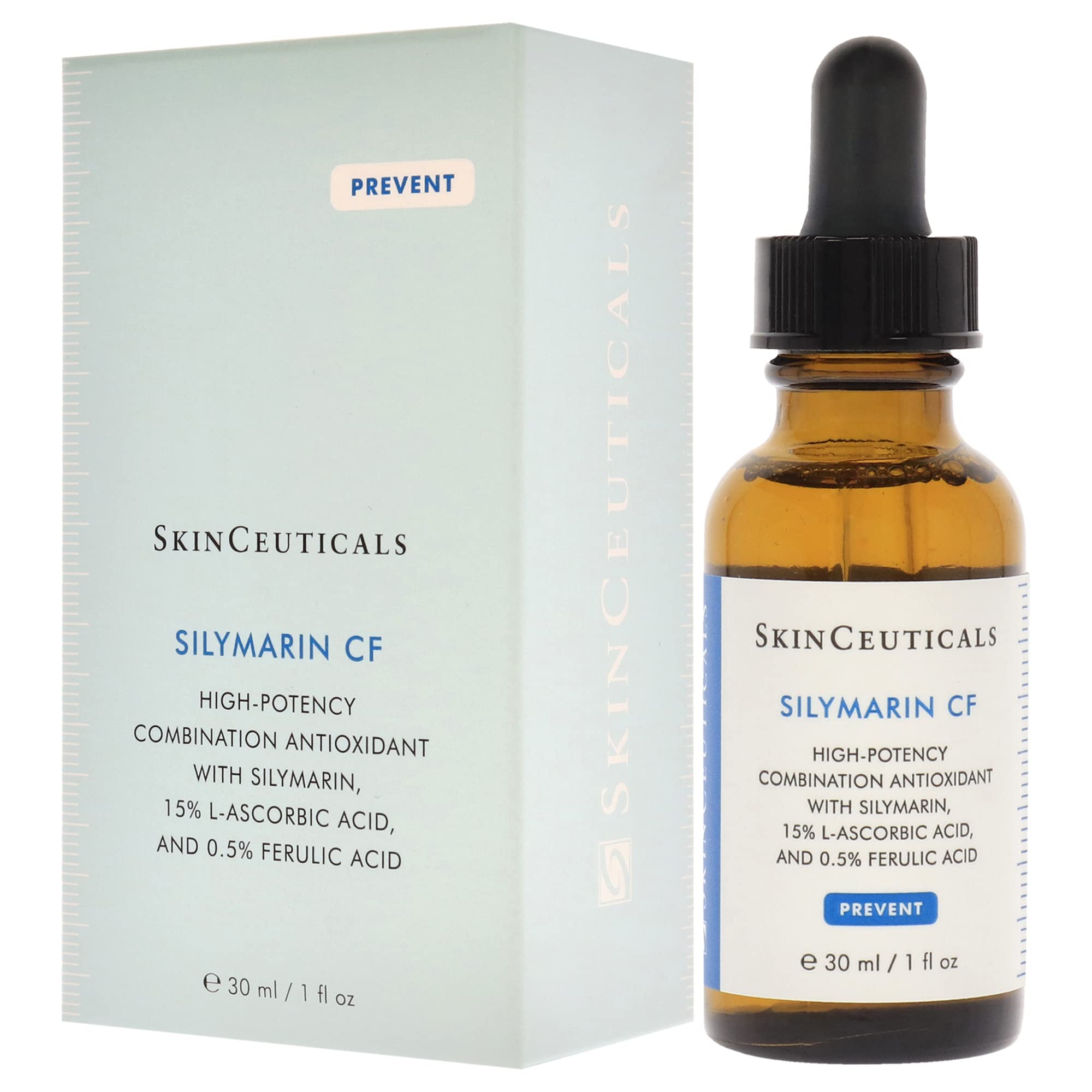 Skinceuticals Antioxidant Serum Silymarin CF - Vitamin C Serum for Anti-Aging & Acne-Prone Skin