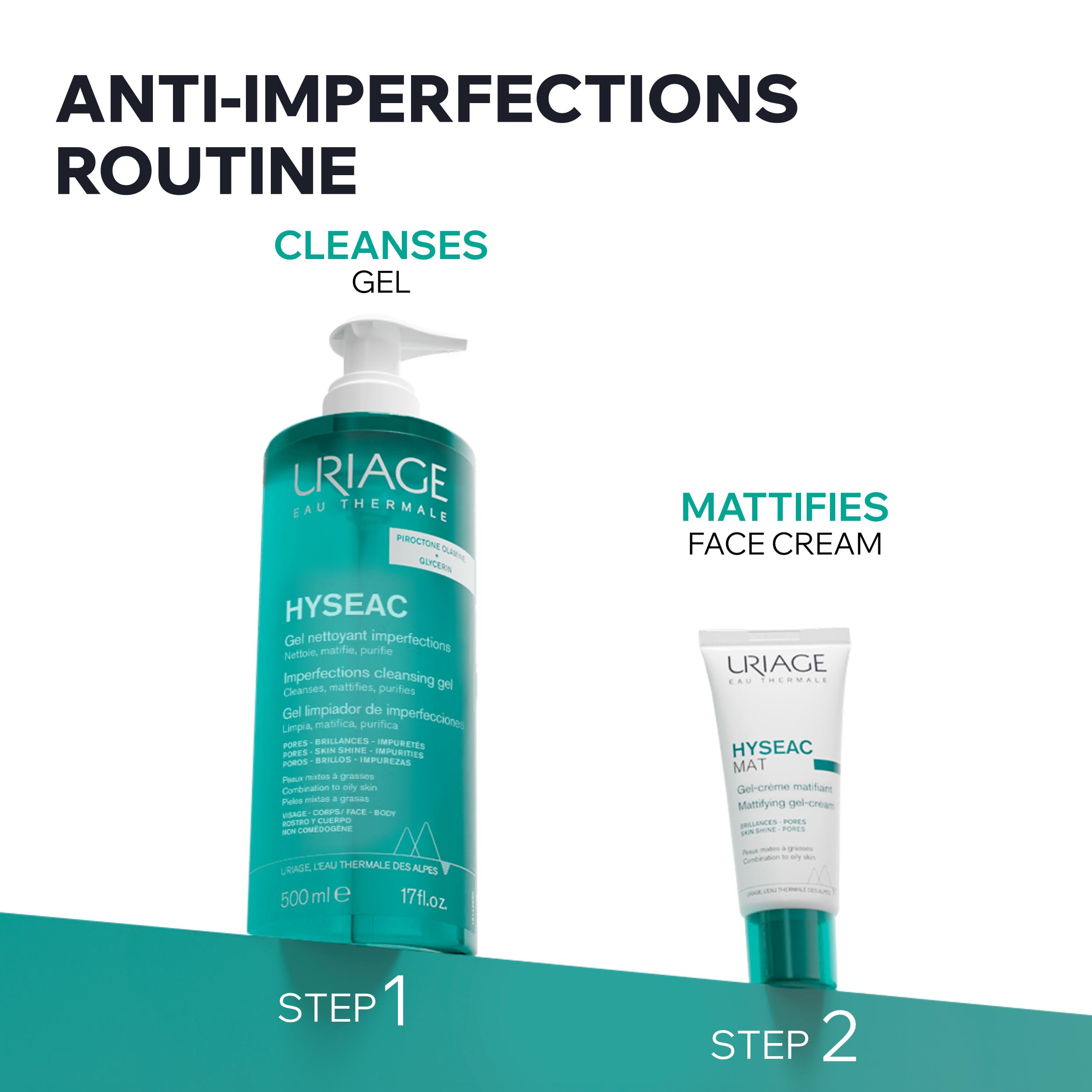 Uriage Hyseac Hydra Restructuring Skincare Moisturizer for Oily Skin - 40ml Lightweight Hydrating Cream
