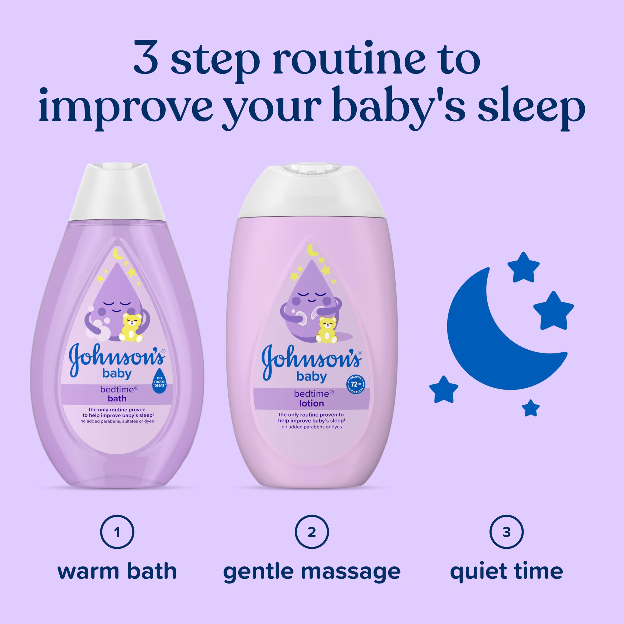 Johnson's Baby Bedtime Oil 300ml - Clinically Proven Sleep Routine