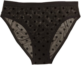 Star Mesh High Leg  Bikini