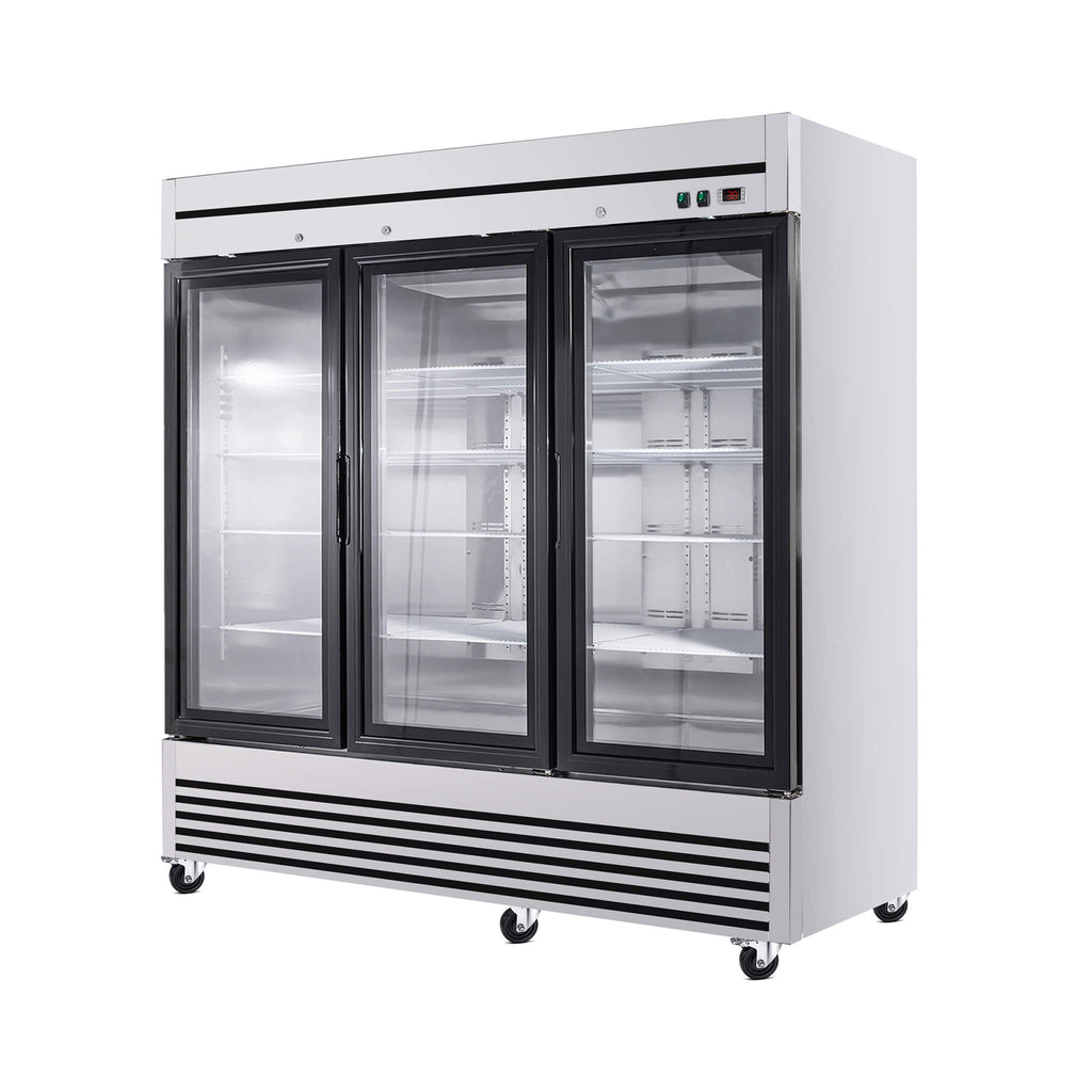 72 Cu.Ft Triple-Door Stainless Steel Commercial Reach-In Display Refrigerator (SAK26394) – SAKSBY WHOLESALE, view 8