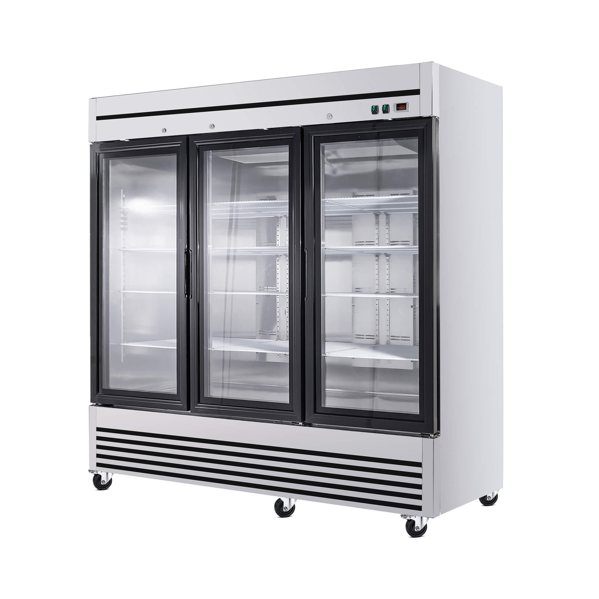 72 Cu.Ft Triple-Door Stainless Steel Commercial Reach-In Display Refrigerator (SAK26394) – SAKSBY WHOLESALE, view 8