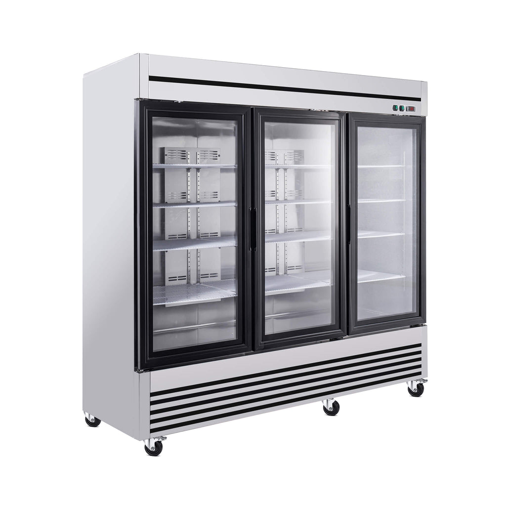 72 Cu.Ft Triple-Door Stainless Steel Commercial Reach-In Display Refrigerator (SAK26394) – SAKSBY WHOLESALE, view 10