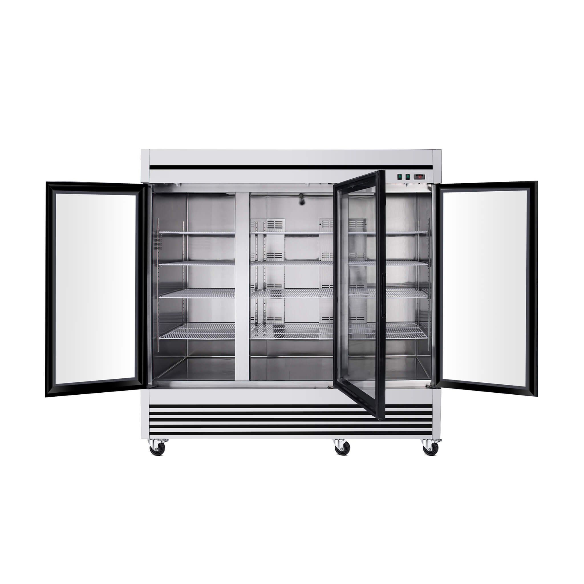 72 Cu.Ft Triple-Door Stainless Steel Commercial Reach-In Display Refrigerator (SAK26394) – SAKSBY WHOLESALE, view 7