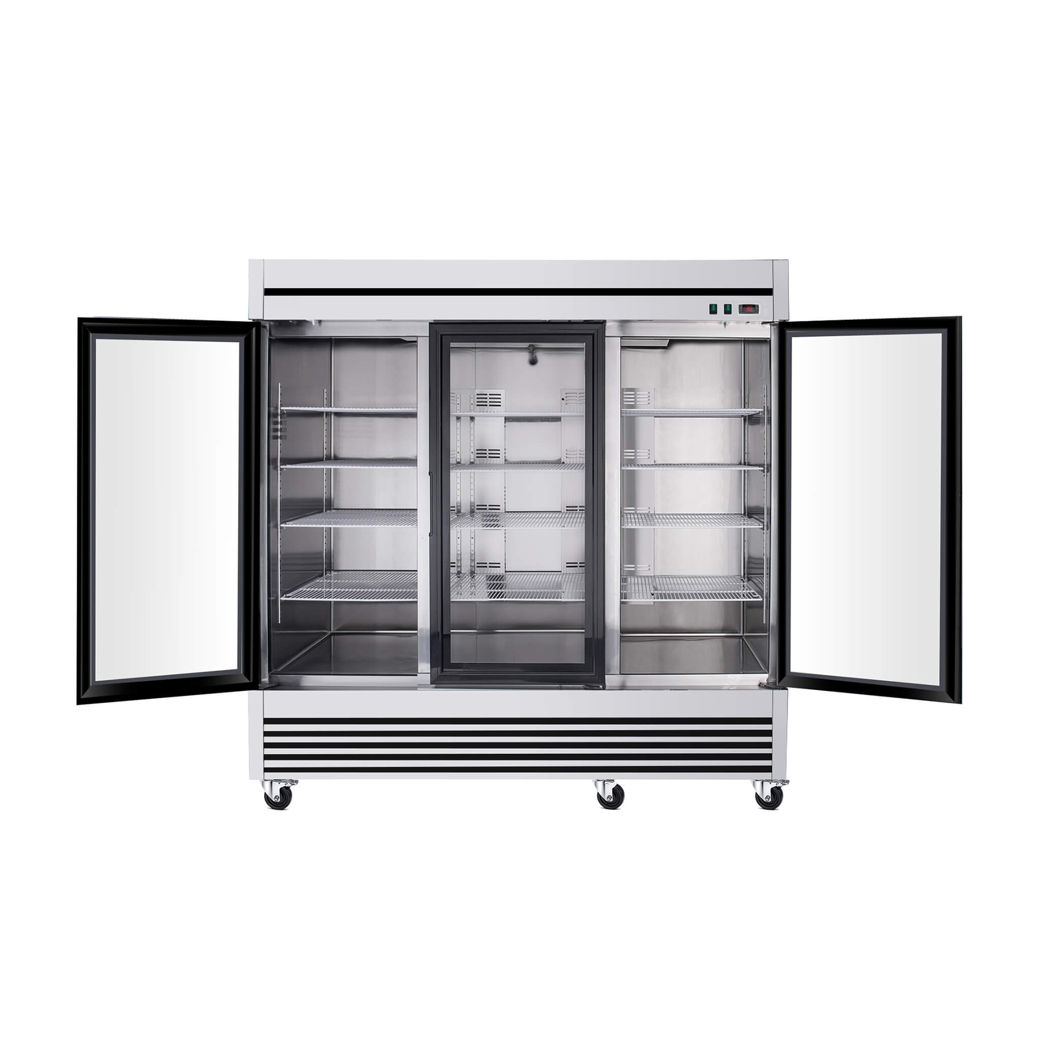 72 Cu.Ft Triple-Door Stainless Steel Commercial Reach-In Display Refrigerator (SAK26394) – SAKSBY WHOLESALE, view 9