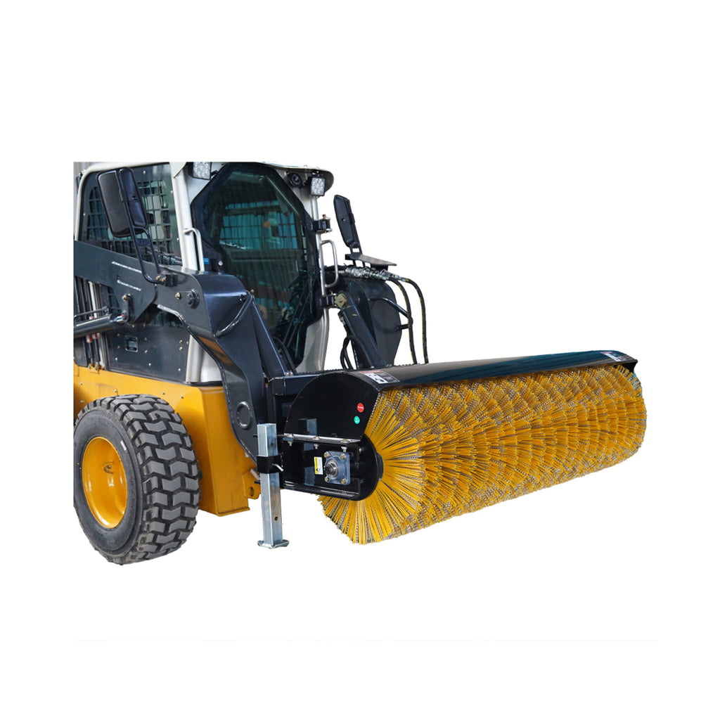 72-Inch Heavy-Duty Skid Steer Hydraulic Rotary Angle Broom Sweeper (SAK97846) – SAKSBY WHOLESALE, view 6