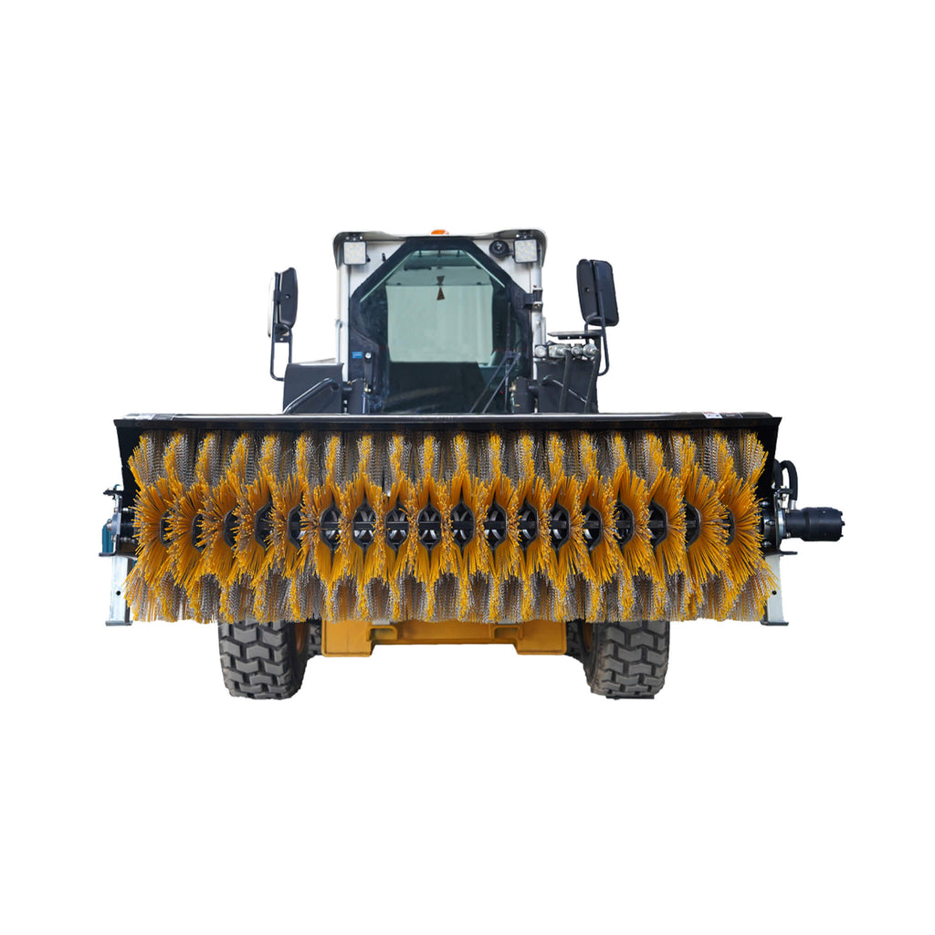 72-Inch Heavy-Duty Skid Steer Hydraulic Rotary Angle Broom Sweeper (SAK97846) – SAKSBY WHOLESALE, view 4