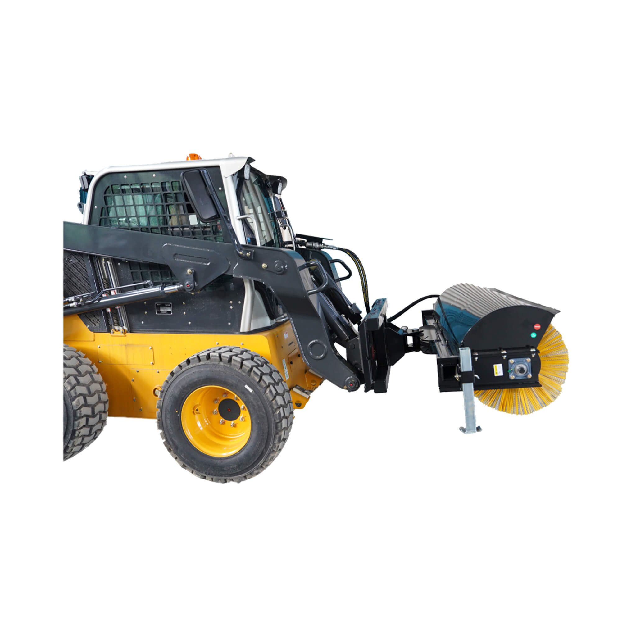 72-Inch Heavy-Duty Skid Steer Hydraulic Rotary Angle Broom Sweeper (SAK97846) – SAKSBY WHOLESALE, view 5