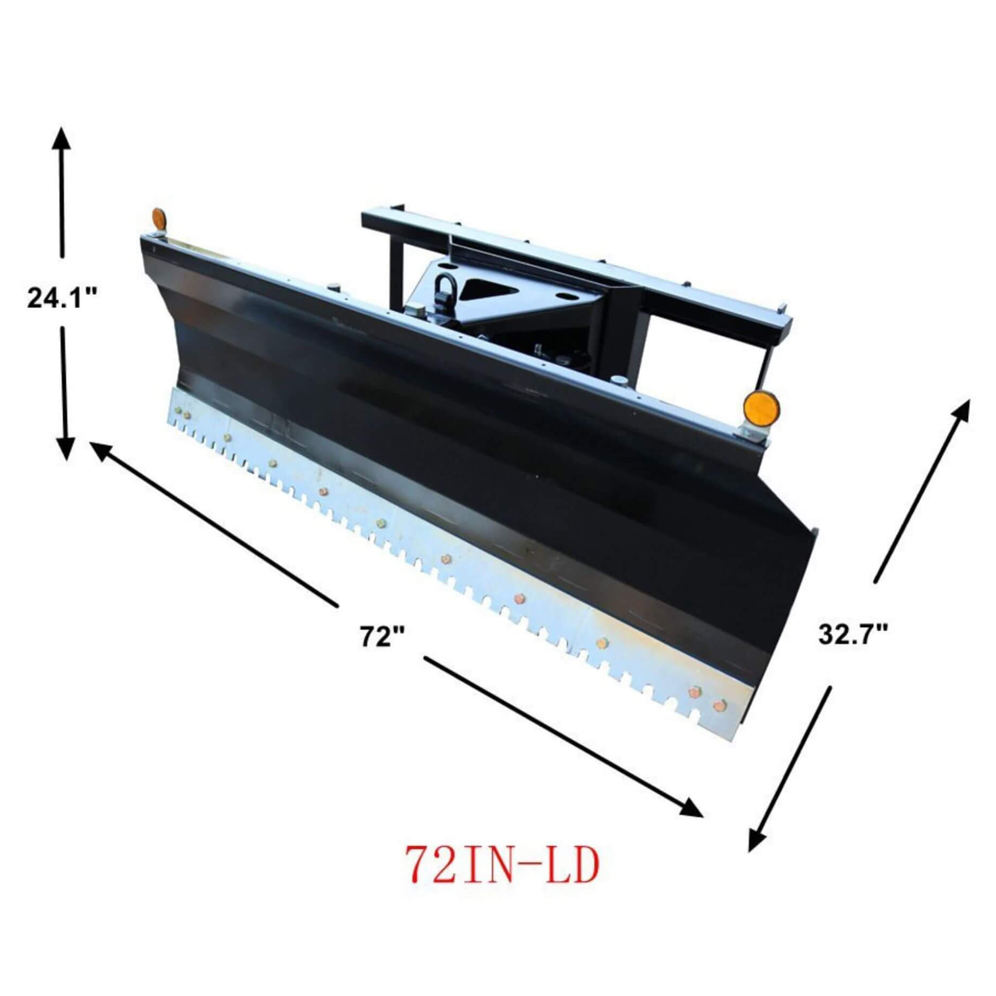 72-Inch Light-Duty Snow Plow Skid Steer Attachment With Dozer Blade And Universal Quick Attach (SAK71938) – SAKSBY WHOLESALE,