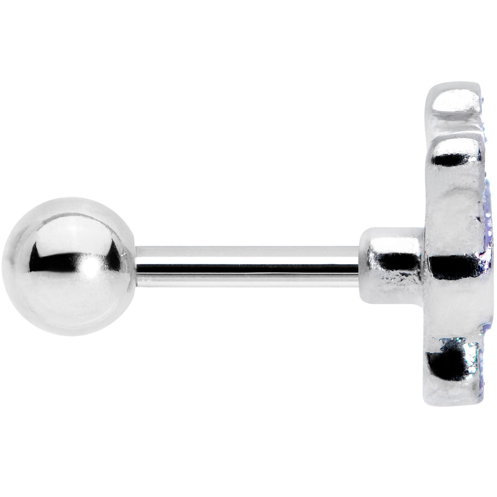 BodyCandy 16G 1/4 Happy Purple Hippo Cartilage Tragus Earring — lifestyle context