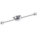 BodyCandy 14G Sweet Smiling Whale Industrial Barbell 38mm — main product shot