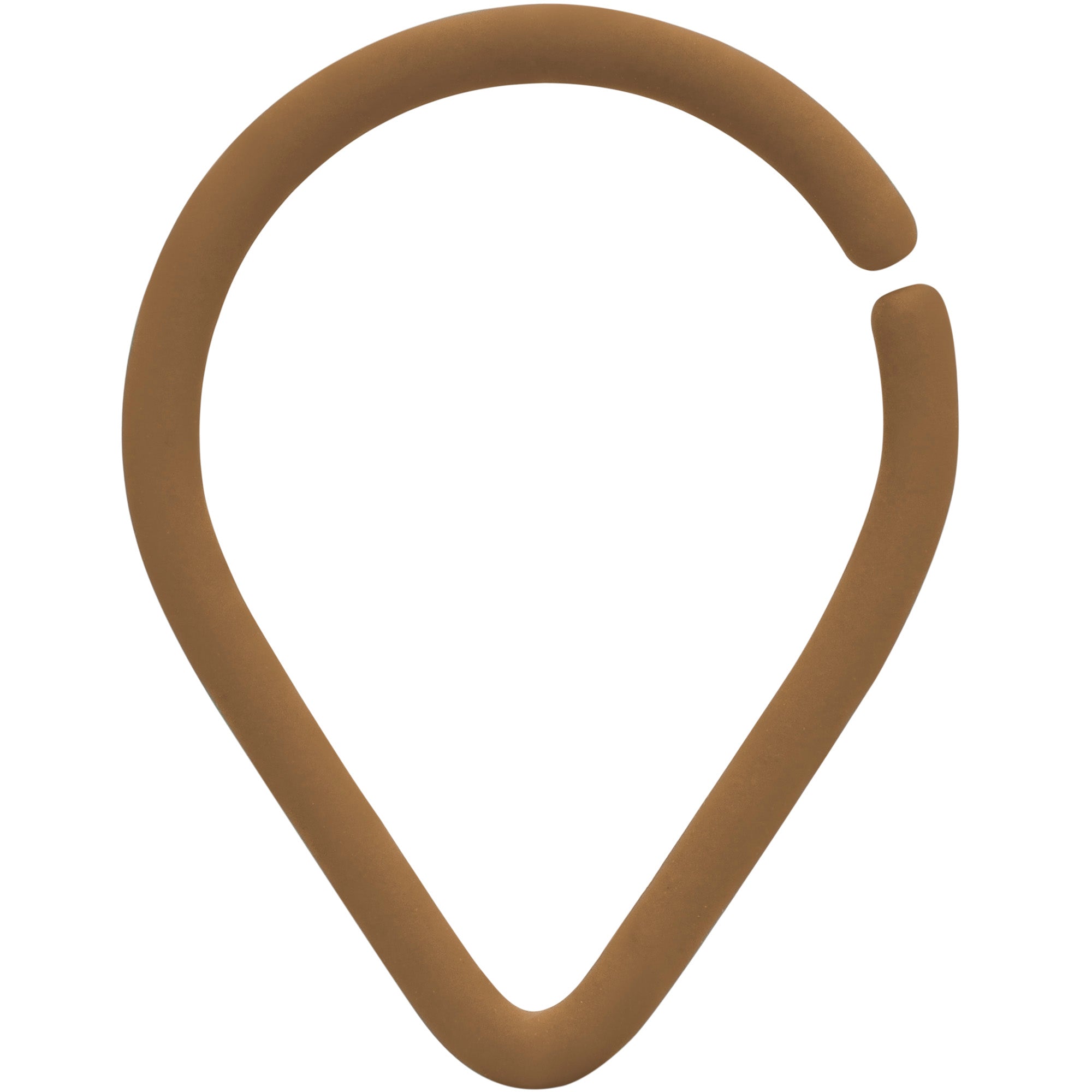 BodyCandy 16G 3/8 Light Brown Matte Teardrop Cartilage Closure Ring — main product shot