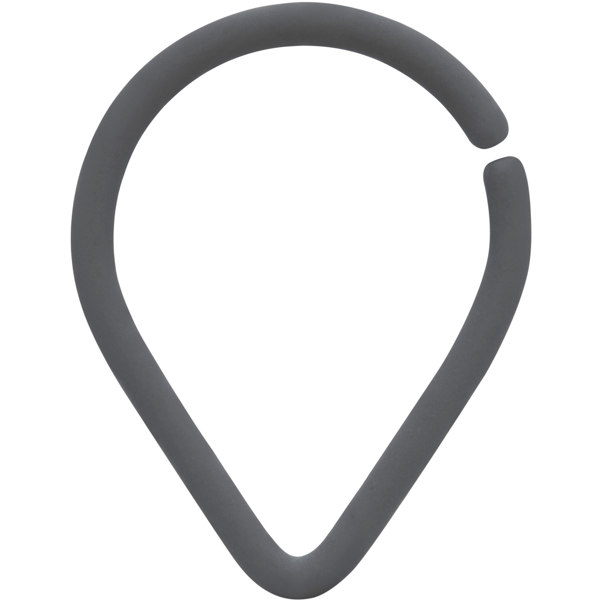 BodyCandy 18G 3/8 Grey Matte Teardrop Cartilage Closure Ring — main product shot