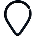 BodyCandy 18G 3/8 Black Matte Teardrop Cartilage Closure Ring — main product shot