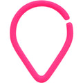 BodyCandy 18G 3/8 Pink Matte Teardrop Cartilage Closure Ring — main product shot