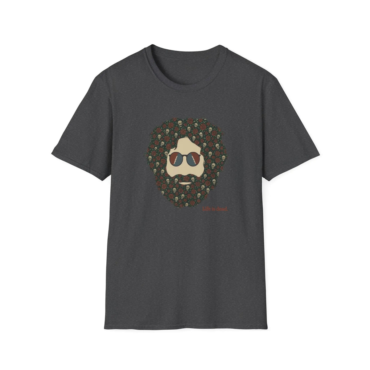 Skull & Roses Jerry Life is Dead T-Shirt