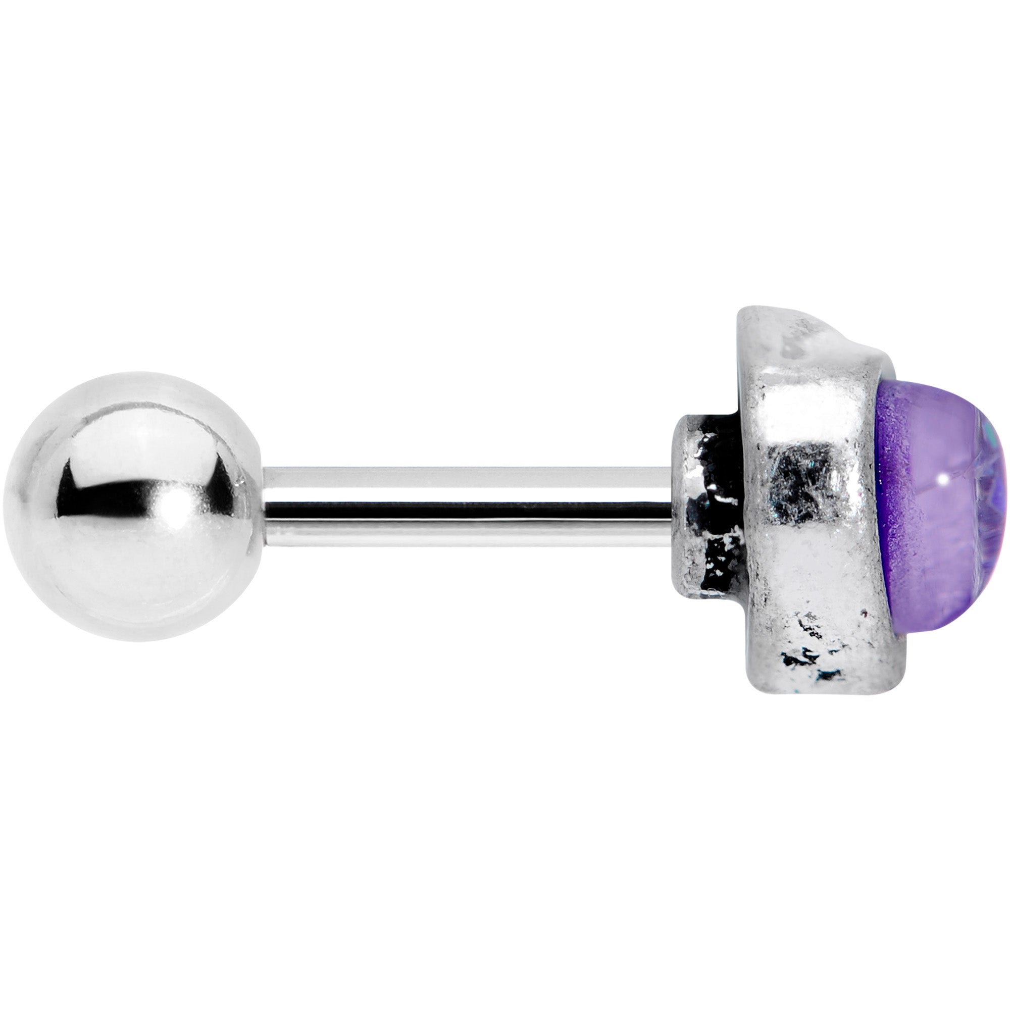 BodyCandy 16G 1/4 Blue Faux Opal Elegant Elephant Cartilage Tragus Earring — lifestyle context