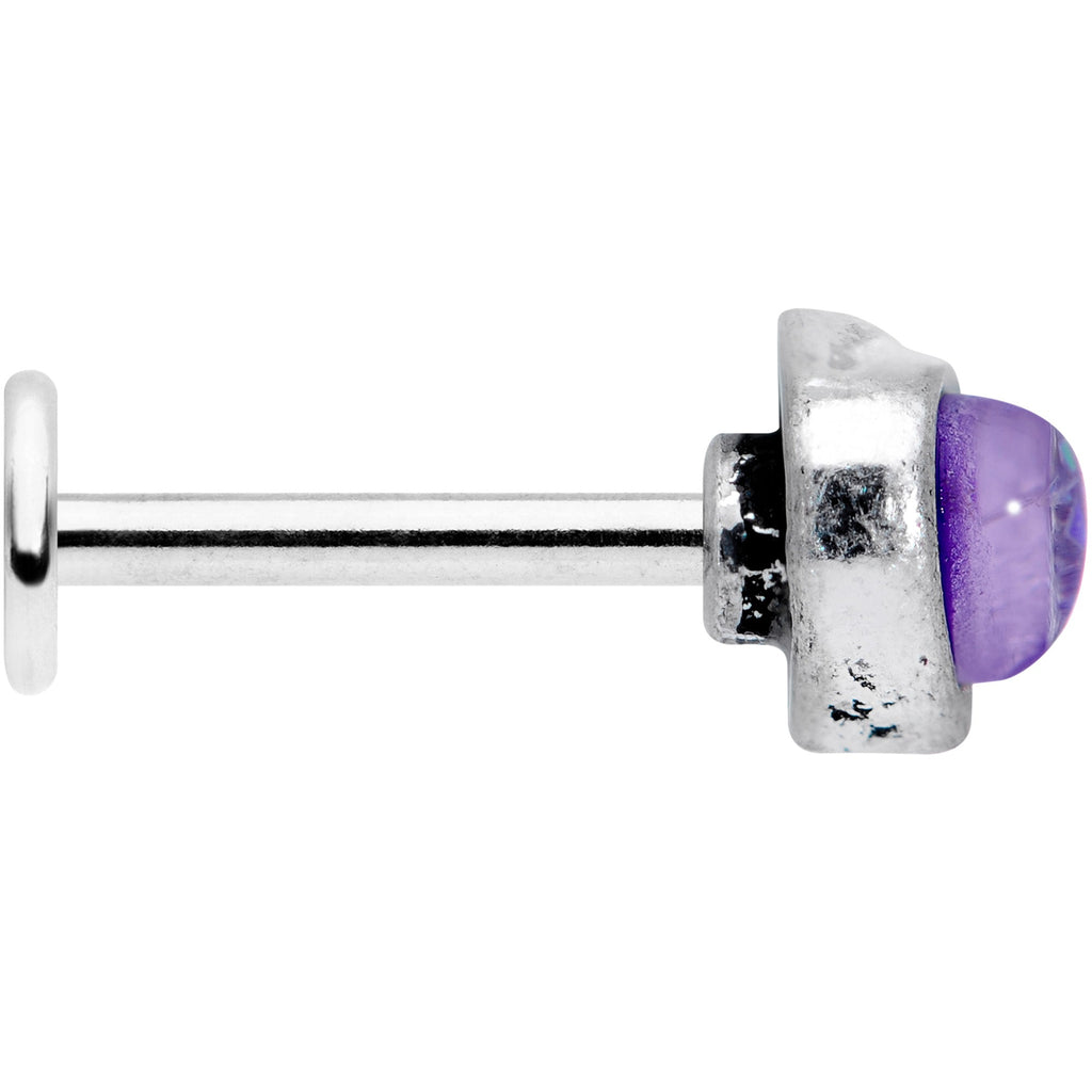 BodyCandy 16G 5/16 Blue Faux Opal Elegant Elephant Labret Monroe Tragus — lifestyle context