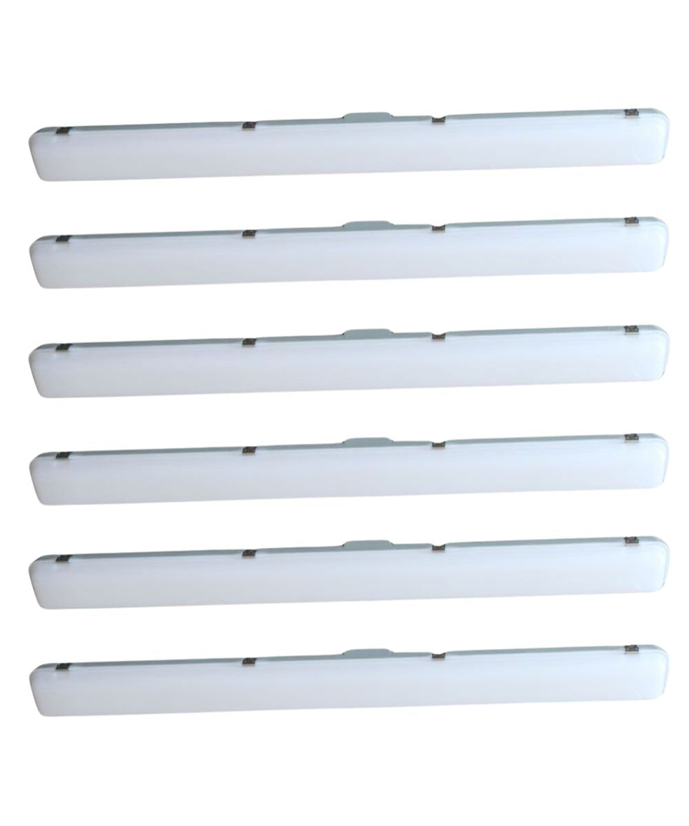 50"w Linear Vapor Tight 1-Light Integrated LED Light Strip [6 PACK] by RP Lighting – LampsUSA