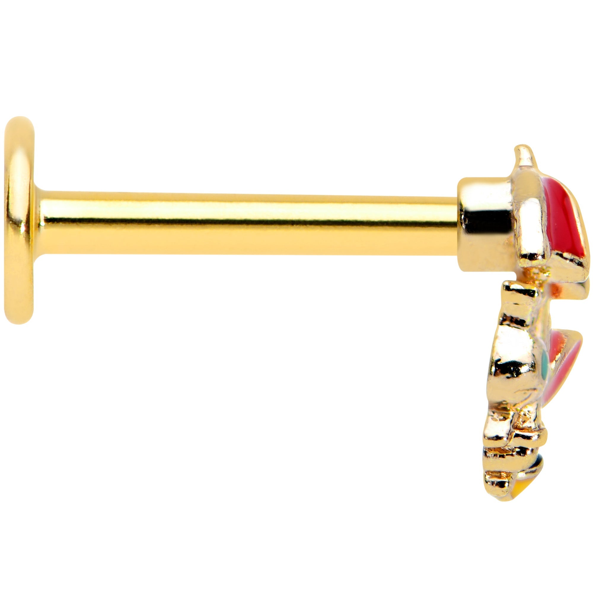 BodyCandy 16G 5/16 Gold Tone Rainy Day Umbrella Bee Labret Monroe Tragus — lifestyle context
