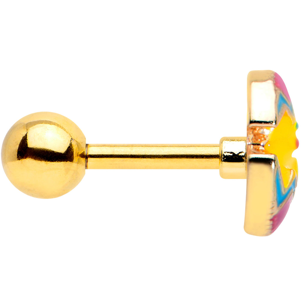 BodyCandy 16G 1/4 Gold Tone Red Fancy Easter Chick Cartilage Tragus Earring — lifestyle context