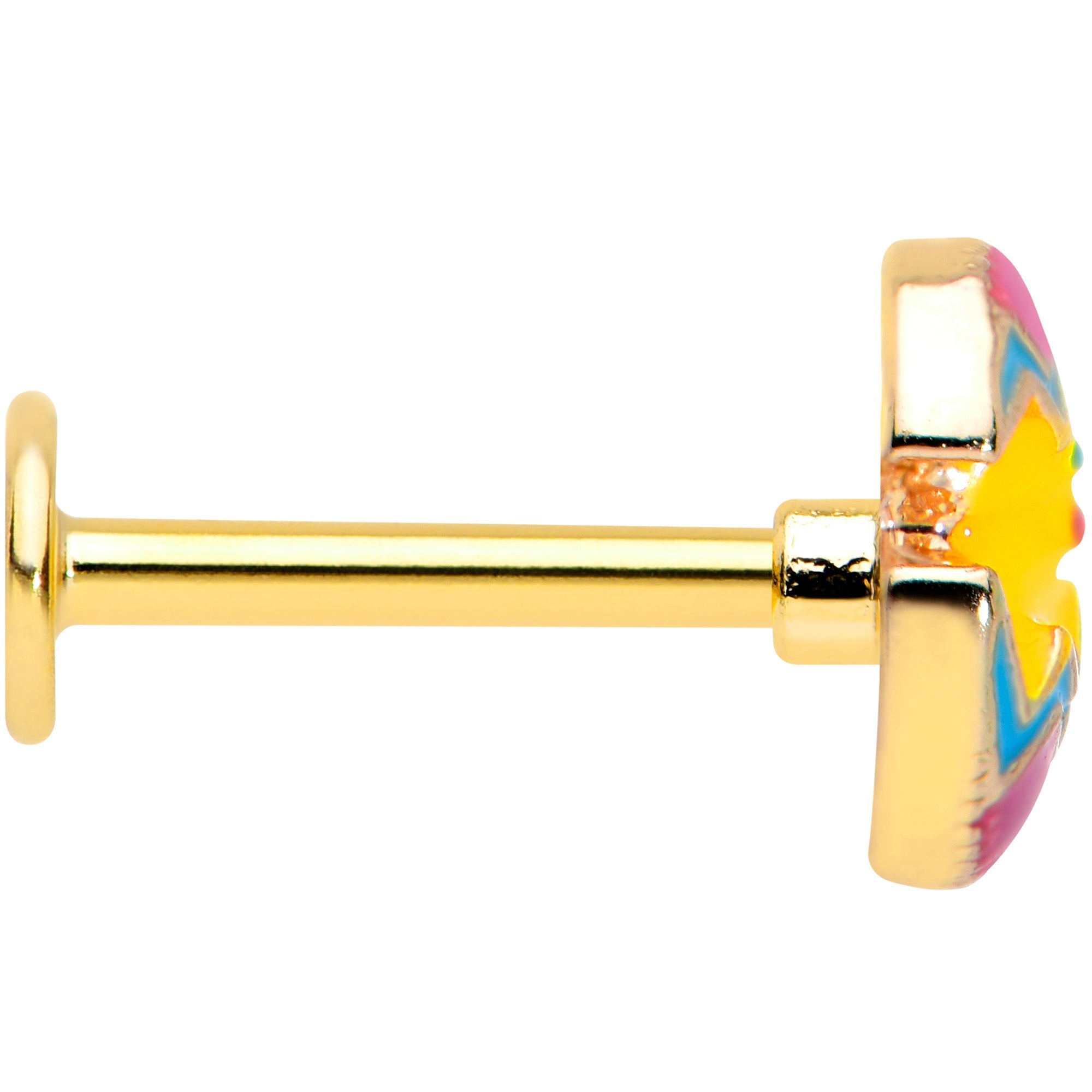 BodyCandy 16G 5/16 Gold Tone Red Fancy Easter Chick Labret Monroe Tragus — lifestyle context
