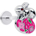 BodyCandy 16G 5/16 Pink Gem Easter Egg Easter Bunny Labret Monroe Tragus — main product shot