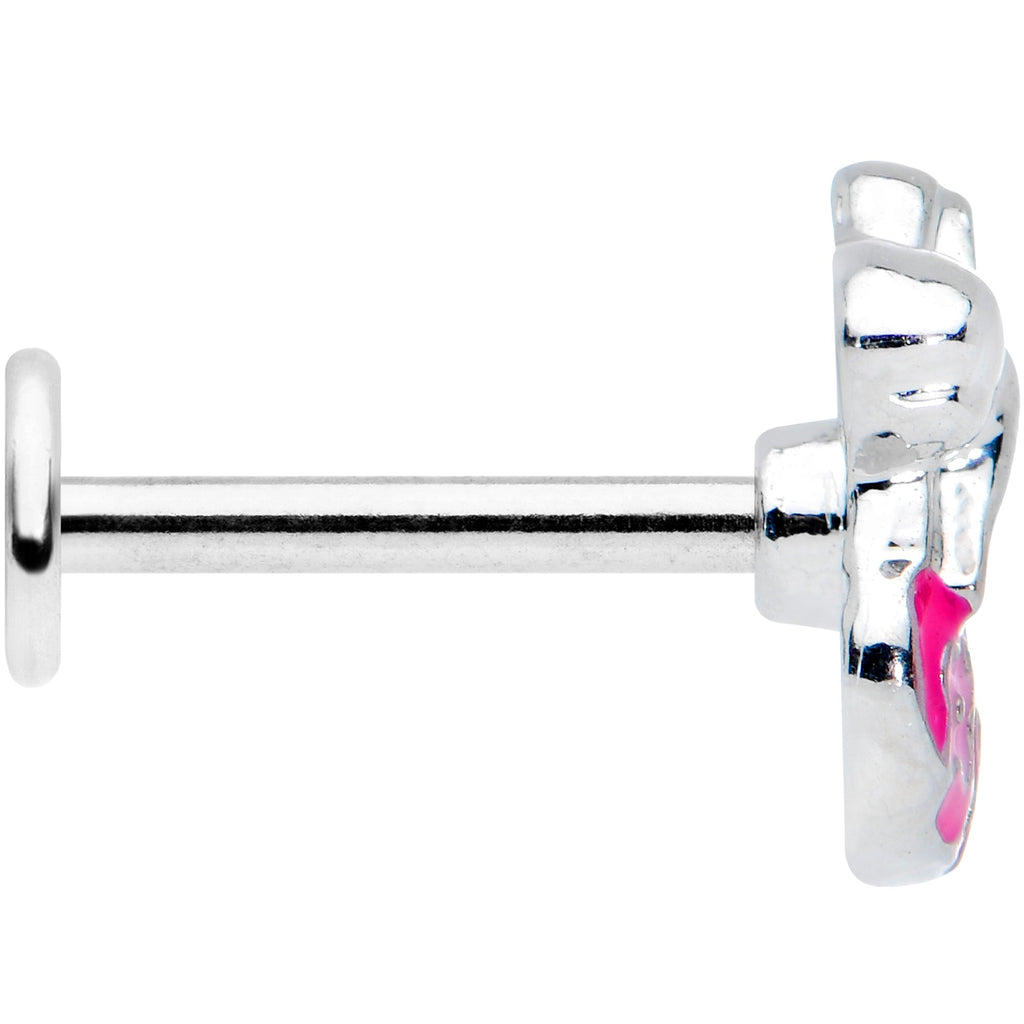 BodyCandy 16G 5/16 Pink Gem Easter Egg Easter Bunny Labret Monroe Tragus — lifestyle context