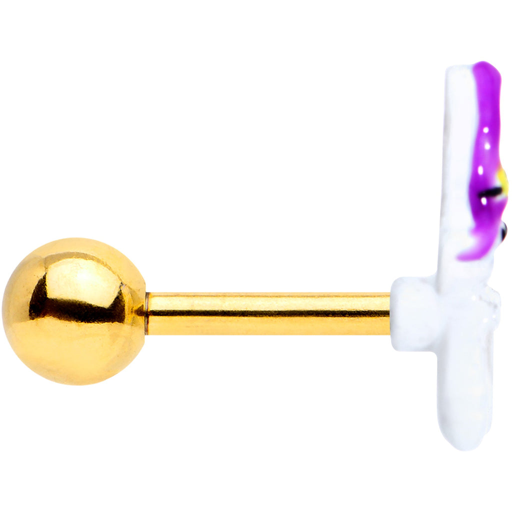 BodyCandy 16G 1/4 Gold Tone Ghost Witch Halloween Cartilage Tragus Earring — lifestyle context
