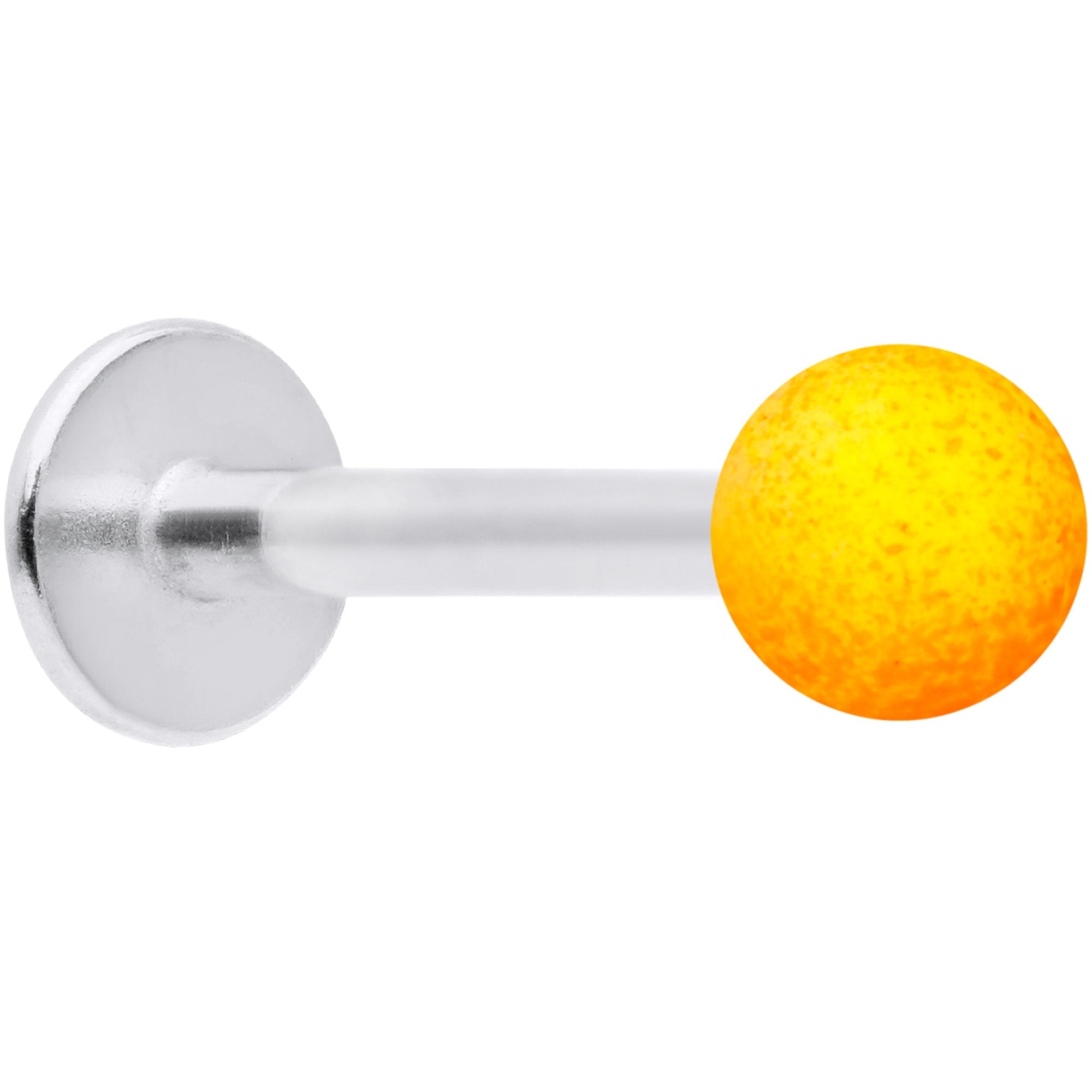 BodyCandy 16G 5/16 Orange Yellow Ombre Soft Finish Labret Monroe Tragus — main product shot