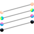 BodyCandy 14G Blue Black Ombre Soft Finish Industrial Barbell 38mm Set of 4 — main product shot