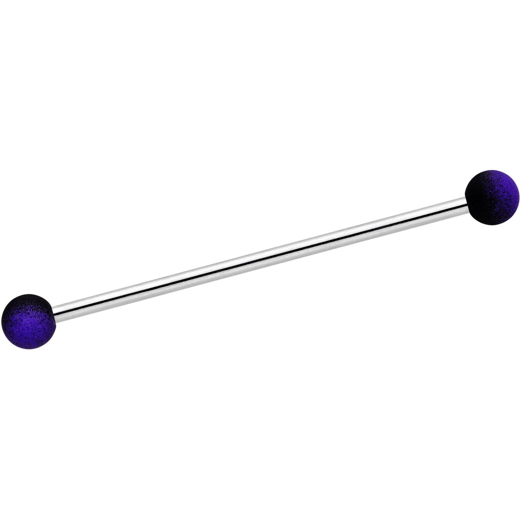 BodyCandy 14G Pink Brown Ombre Soft Finish Industrial Barbell 38mm Set of 4 — detail close-up