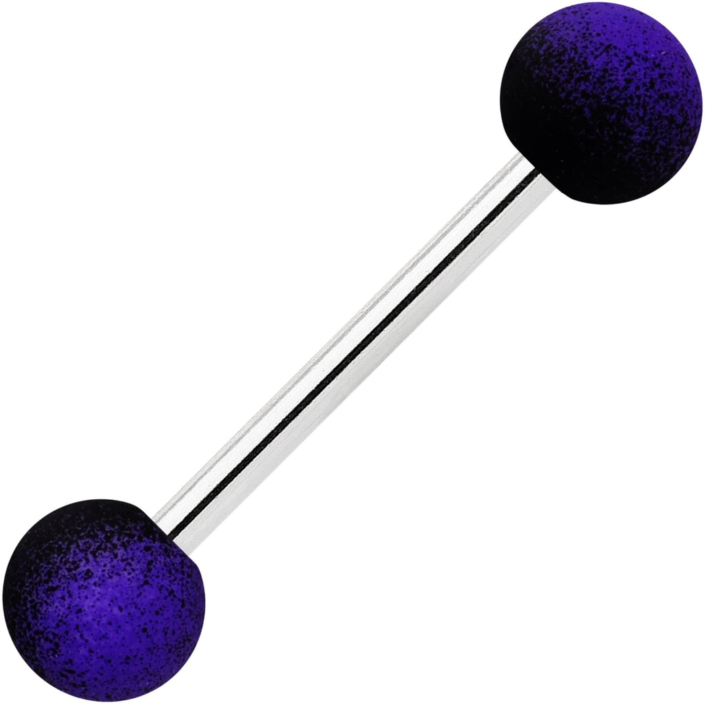 BodyCandy Purple Black Ombre Soft Finish Barbell Tongue Ring — main product shot