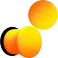 BodyCandy Orange Yellow Ombre Matte Acrylic Single Flare Plug Set Sizes 2mm-12mm — main product shot