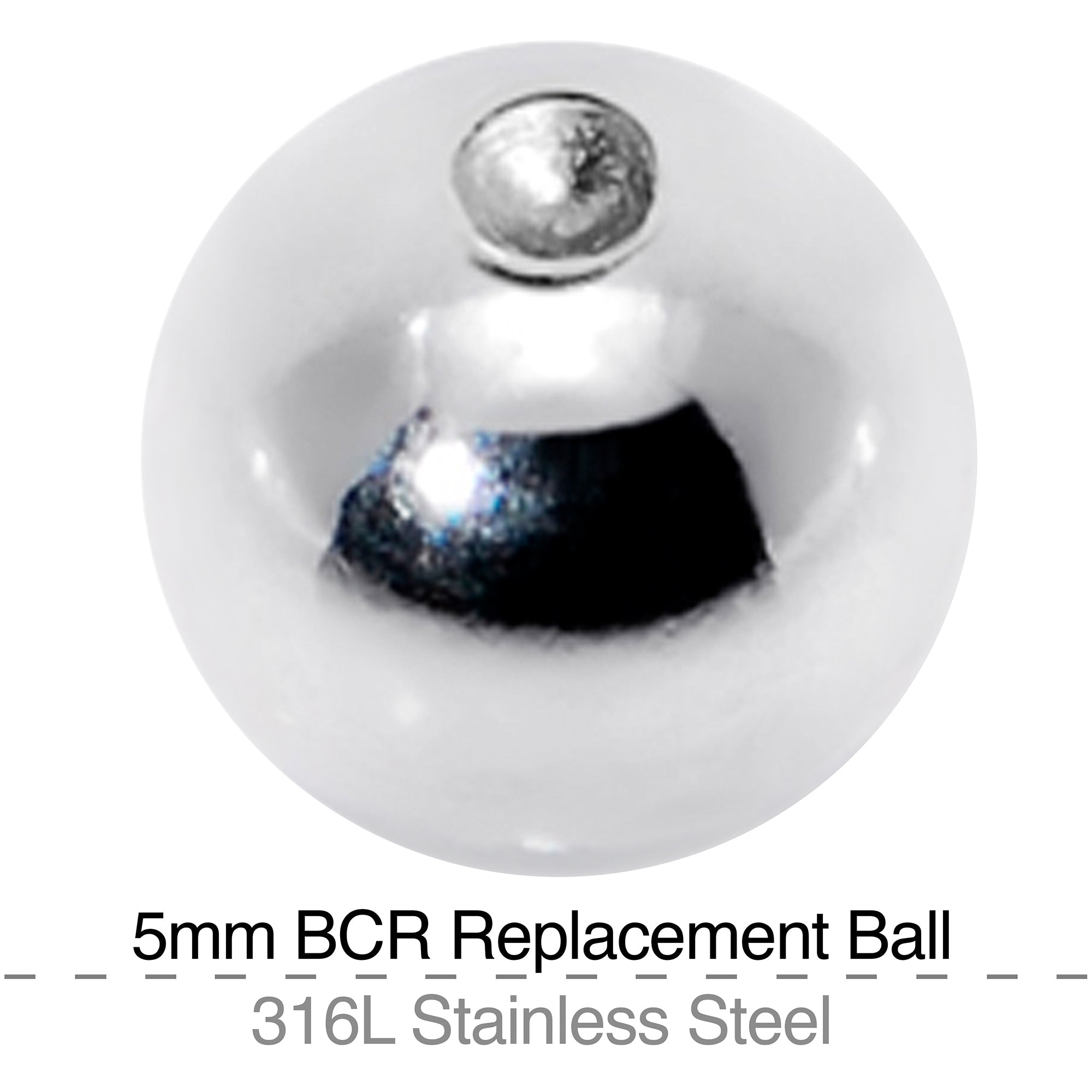 BodyCandy 5mm Steel Captive Bead Ring Replacement Ball — lifestyle context