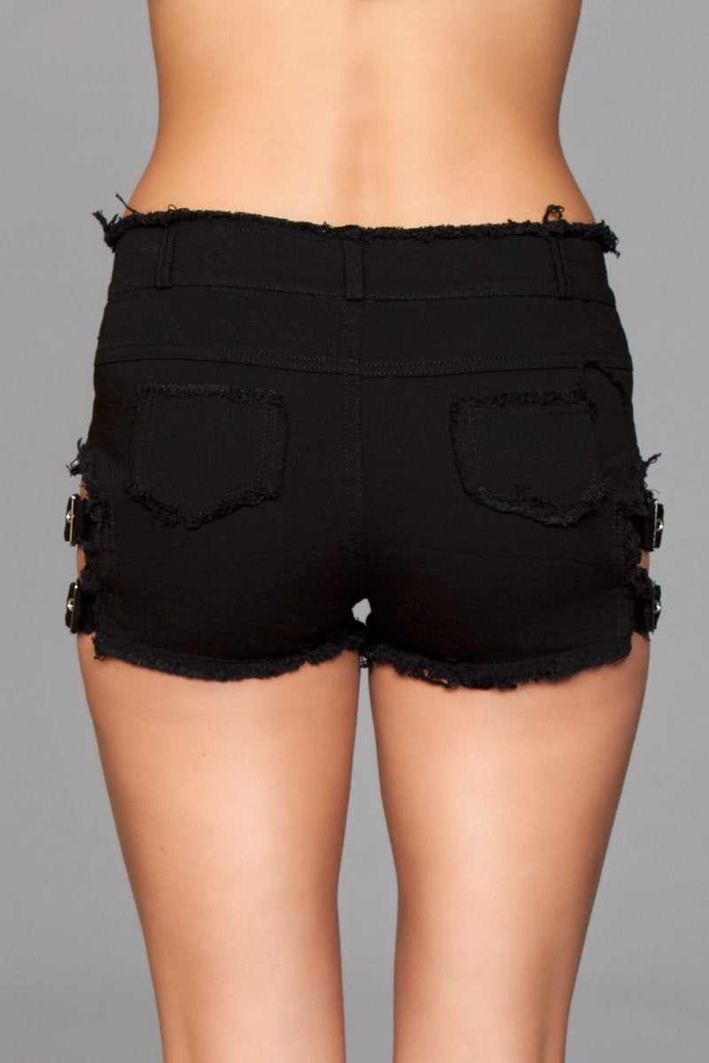 Love Spark Cove | Intimate Apparel, Pleasure Shop & Free Shipping J10 Buckled Down Denim Shorts — back view