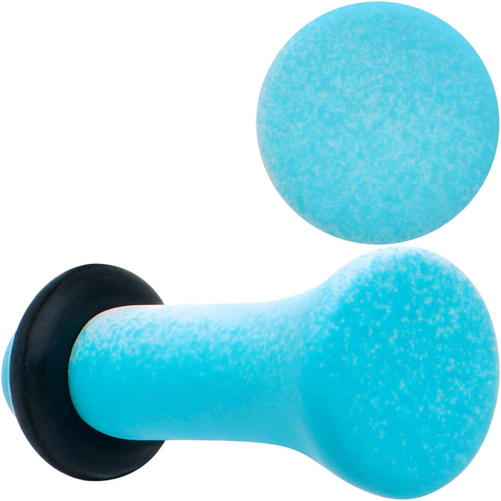 BodyCandy Blue White Ombre Matte Acrylic Single Flare Plug Set — alternative angle