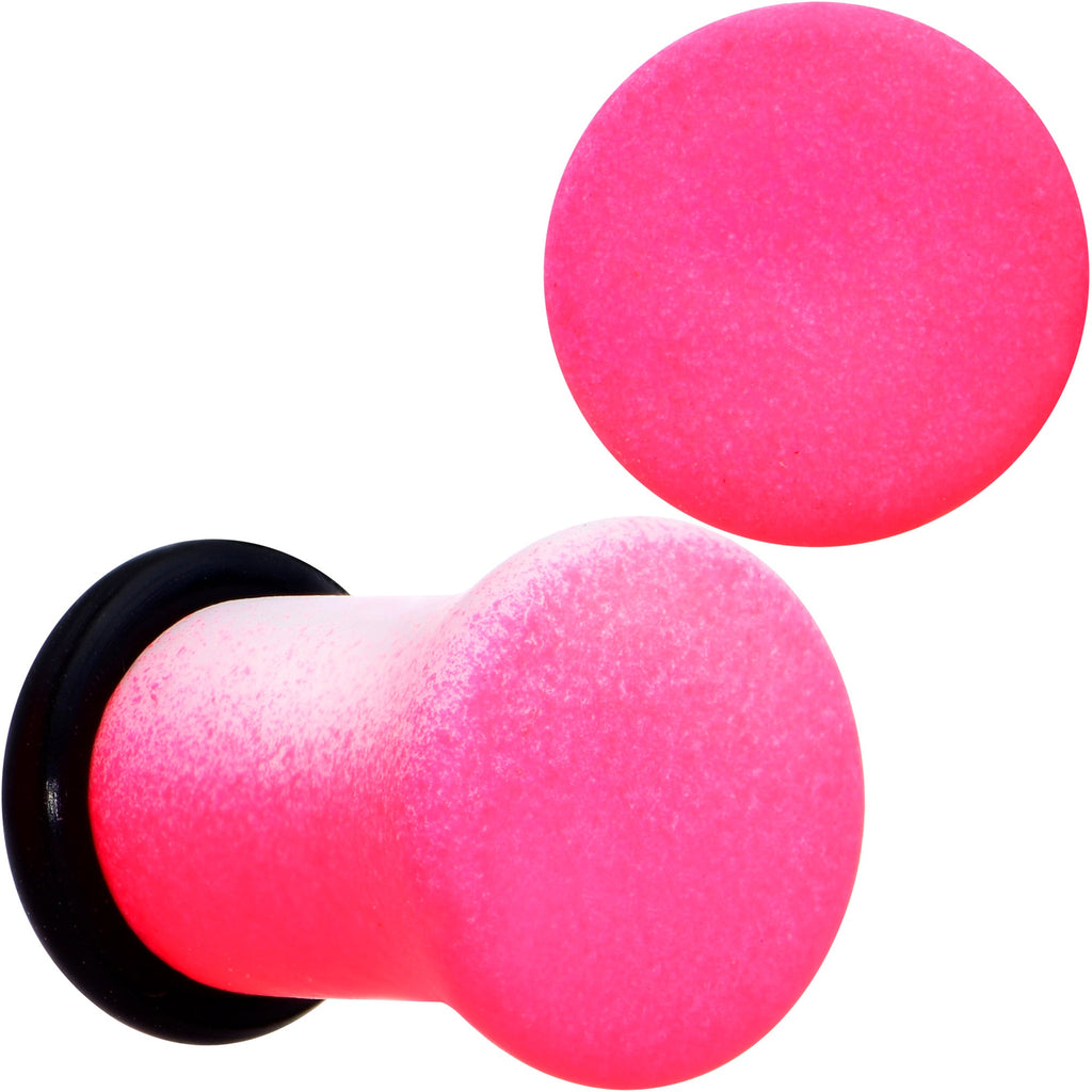 BodyCandy White Pink Ombre Matte Acrylic Single Flare Plug Set Sizes 2mm-12mm — packaging