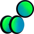 BodyCandy 16G Blue Green Ombre Matte Cheater Plug Set — main product shot