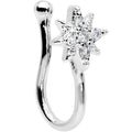 BodyCandy Clear Gem Compass Star Clip On Fake Nose Ring — main product shot