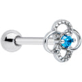 BodyCandy Blue Gem Celtic Knot Barbell Tongue Ring — main product shot