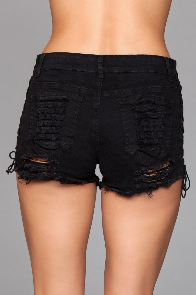 Love Spark Cove | Intimate Apparel, Pleasure Shop & Free Shipping J5 Looped in Distress Shorts — lifestyle context