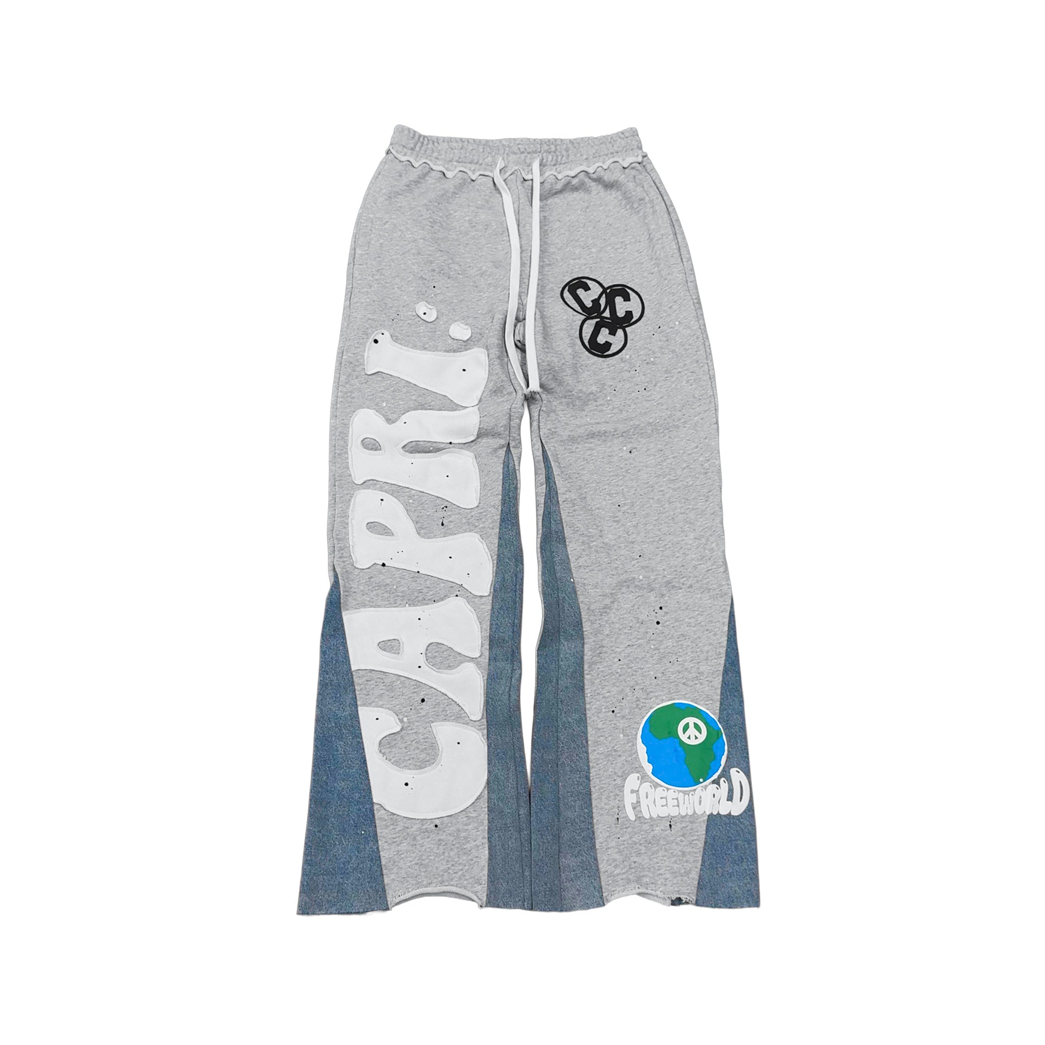 ProjectCapri DENIM FLARED SWEATS. — lifestyle context